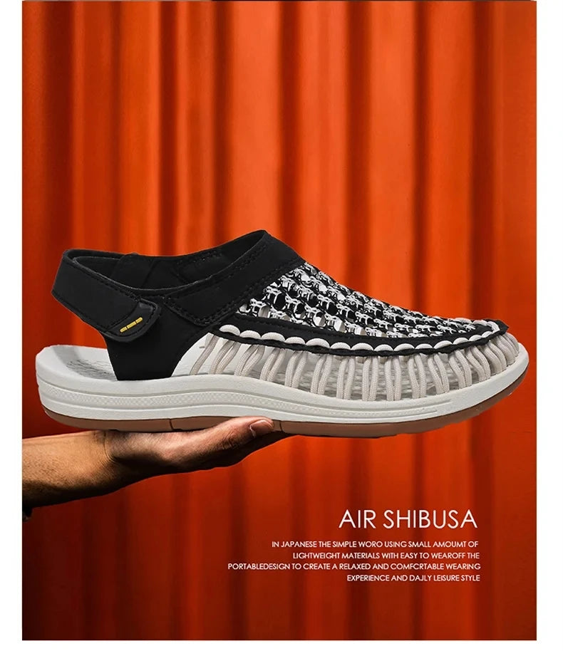 Summer Hand-woven Men's Sandals Fashion Men Casual Shoes Brand Designer Sneakers High Quality Outdoor Beach Sandals Men Shoes