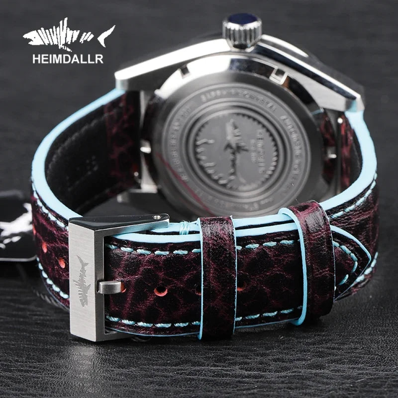 Heimdallr Monster Diver men Watch Frost Blue Dial Sapphire Crystal NH35 Automatic Mechanical 200m Waterproof Full Luminous Watch