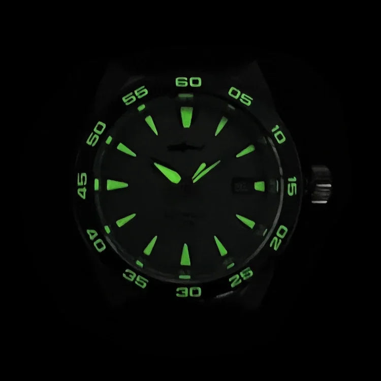 Heimdallr Monster Diver Watches NH35 Automatic Mechanical Frost Blue Dial Sapphire Crystal 200m Waterproof Luminous Men Watches