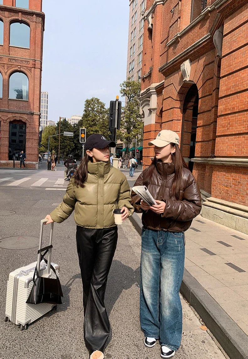 Down Coats for Women Loose Casual Parkas Woman Solid Color Winter Clothes 2025 Jackets Thick 2025 Trend Demi-season High Quality