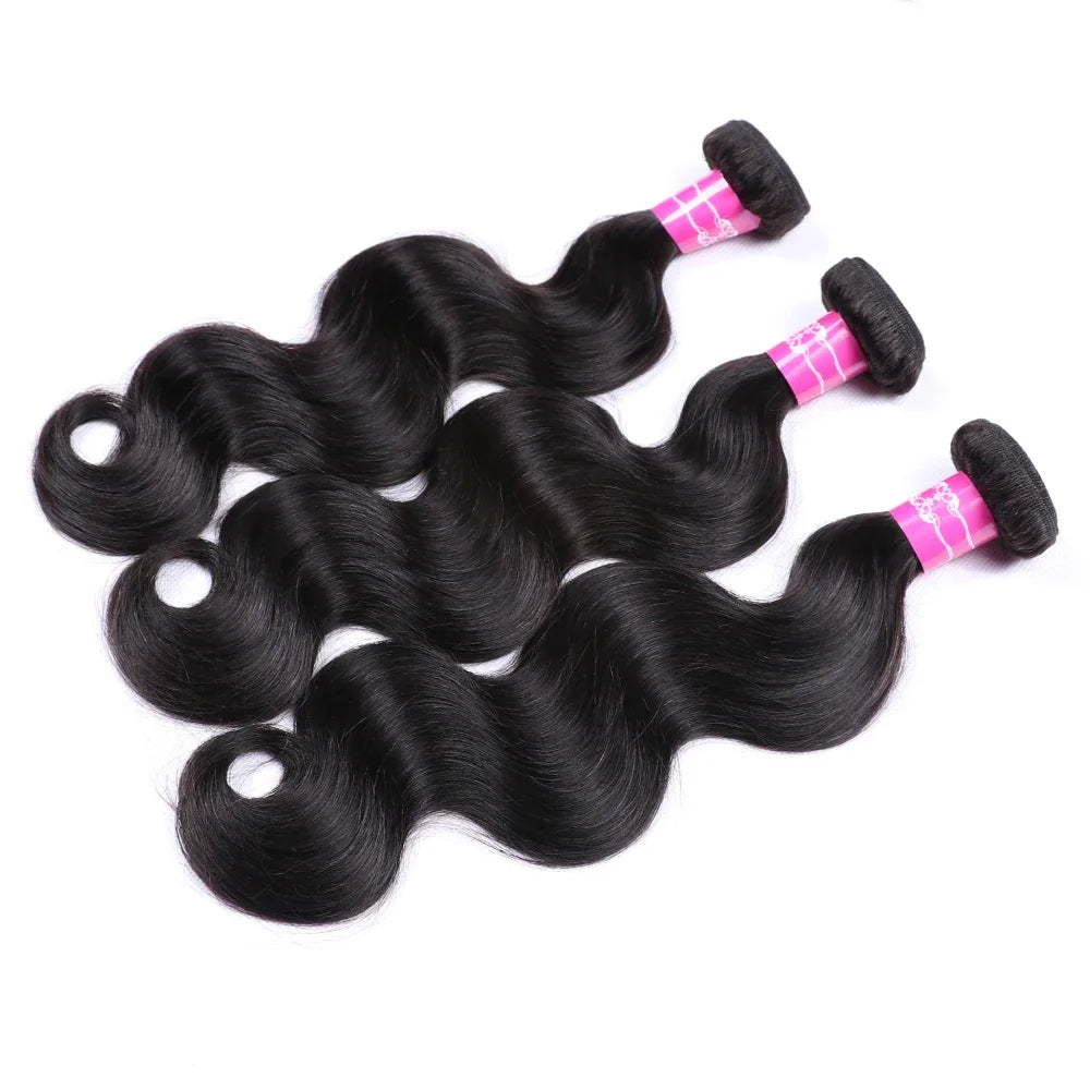 10-40 Long Inch Body Wave Human Hair Bundles Remy Hair Extensions Natural Color 1/3/4 Pcs Brazilian Body Wave Weave Bundles