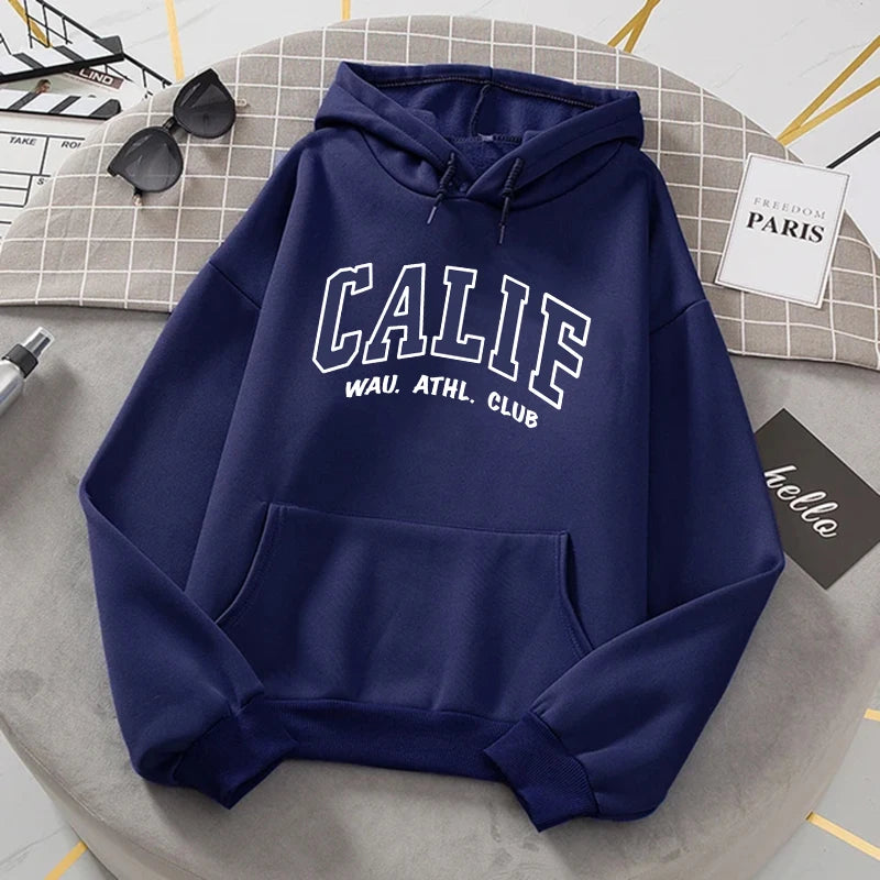 Women Hoodies Oversized Drop shoulder Fashion Loose Fleece Autumn Winter Printed Letter Pullover Aesthetic Sweatshirts 2025 New