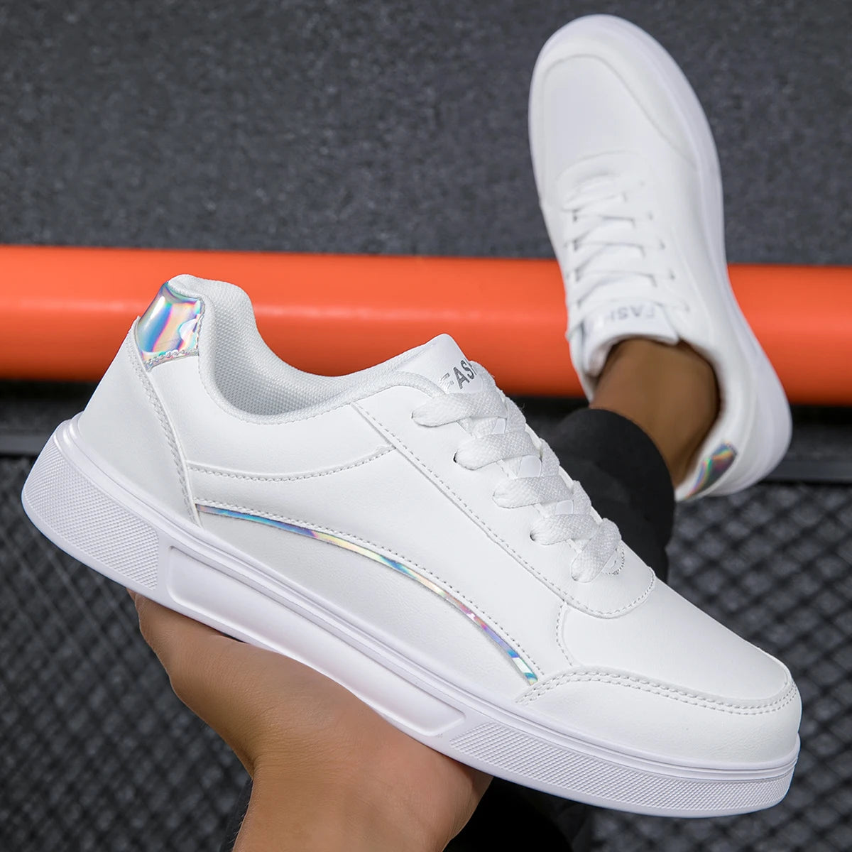 MAEDEF Women Casual Shoes New White Women's Vulcanize Shoe Breathable Lace-Up Women Sneakers Womens Sneaker Platform Flats Shoes