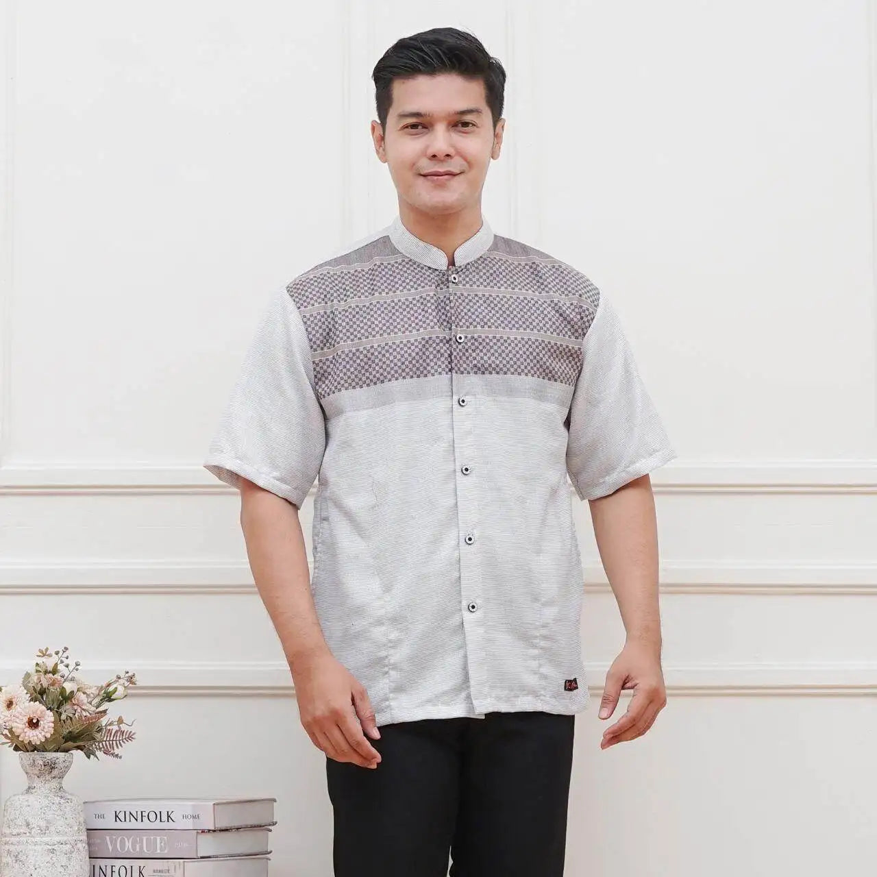 2025 Vintage African Style Men's Retro Ethnic Tribal Short Sleeve Shirt Tops Fashion Casual Vacation Streetwear Men's Shirt