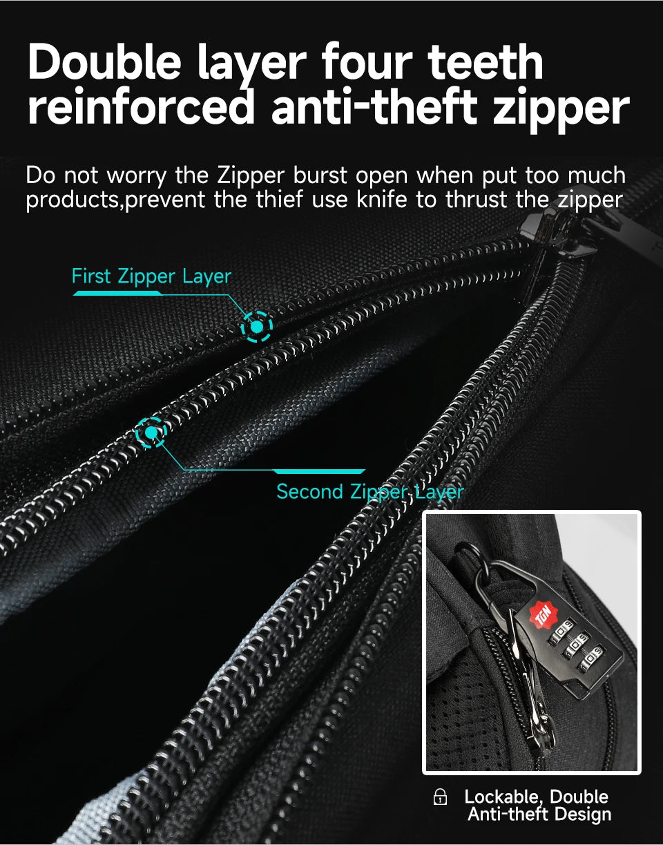 Tigernu Travel Backpacks For Men 15.6 17 19'' Laptop Backpack Male Business Backpack Bags For School Backpack Mochila Knapsack