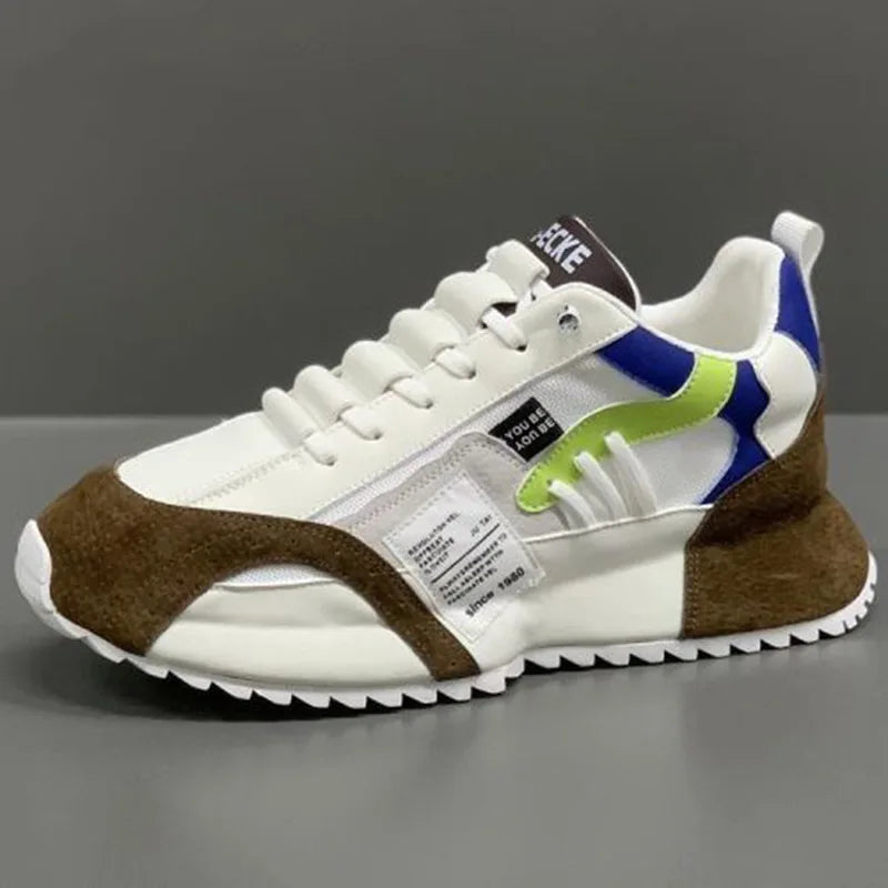 Fashion brand tenis men casual faux leather sneakers male wedged shoes new spring summer breathable trainers man gym run shoes