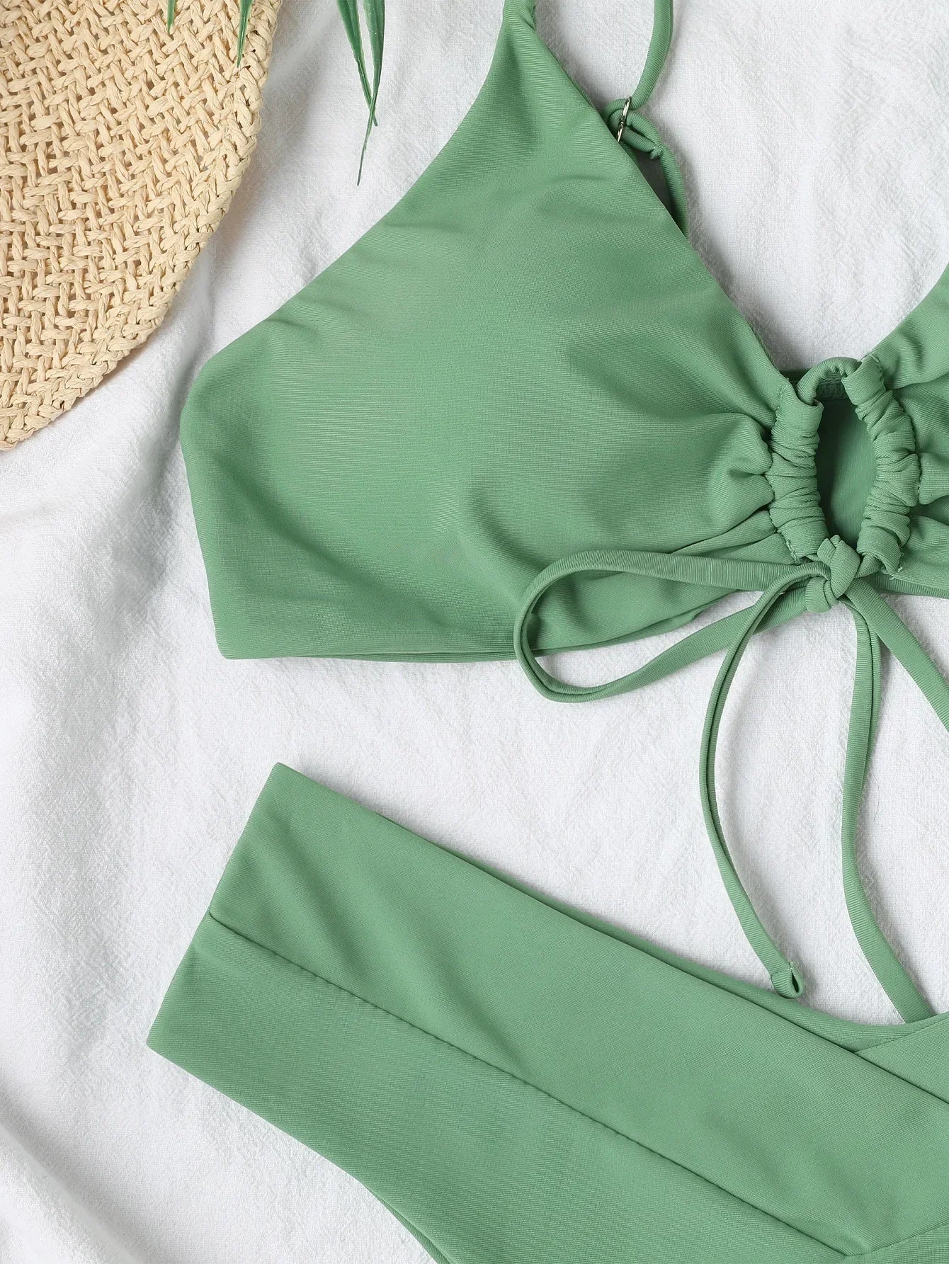 Sexy Summer Swimwear Thong Bikini 2026 Women Lace-up Swimsuits Swimming Bathing Suit Brazilian Bikinis Set Mujer Biquini