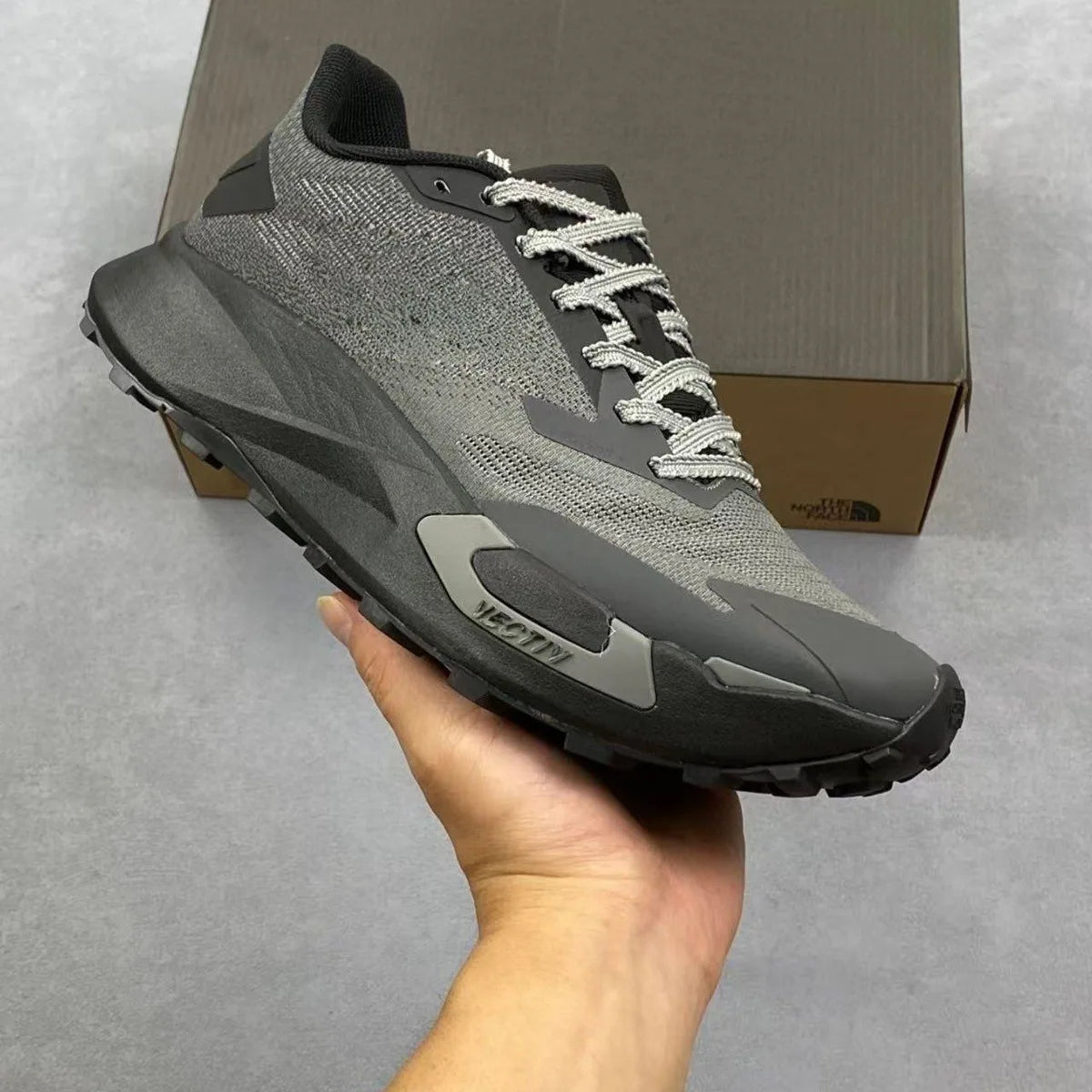 Non-Slip Shock-Absorbing Durable Breathable Cushioned Grip Unisex Trail Running Shoes for Outdoor Hiking Walking Casual Travel