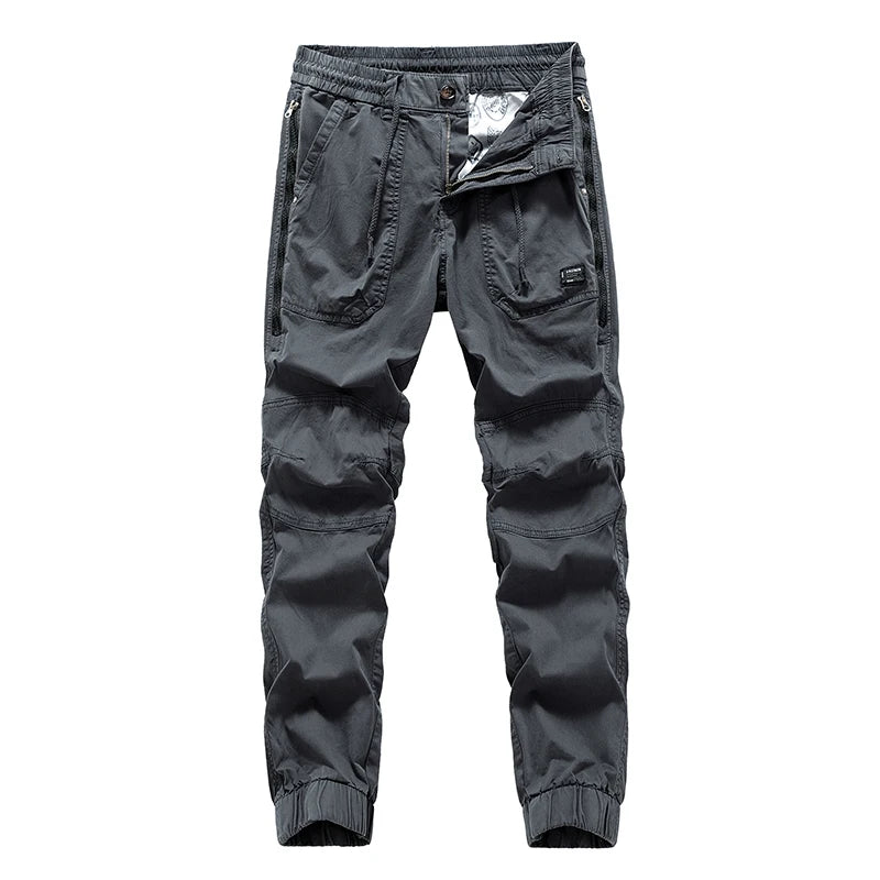 BAPAI Men's Fashion Work Pants Outdoor Wear-resistant Mountaineering Trousers Work Clothes Street Fashion Cargo Pants