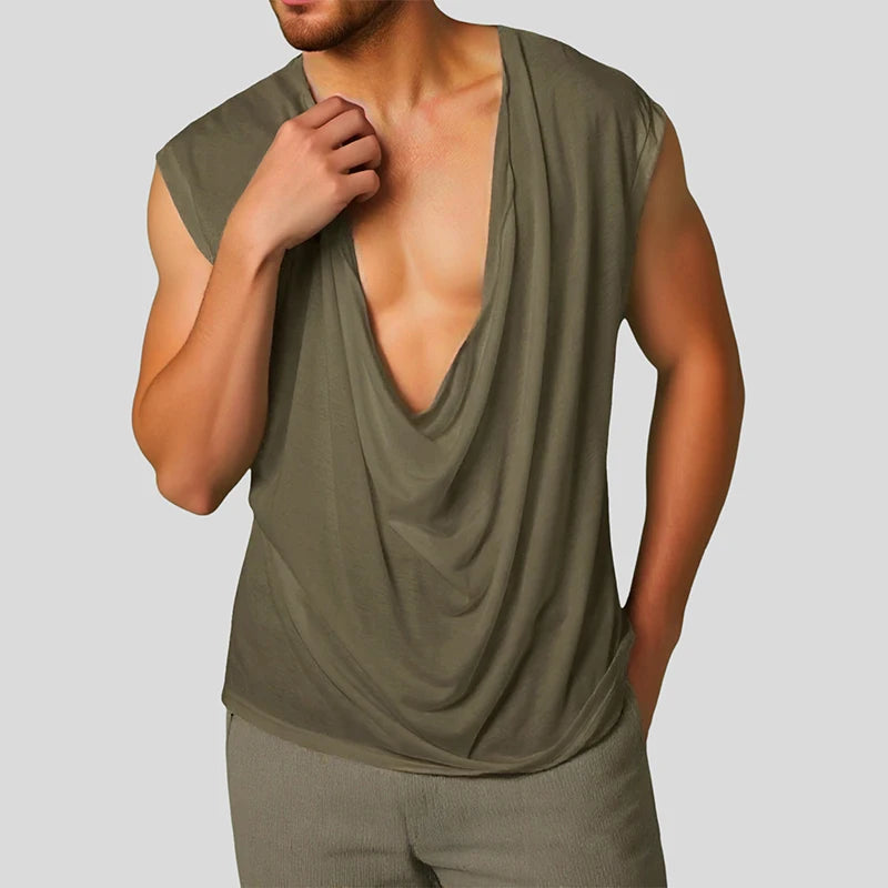 New Summer Men's Skinny Gym Tank Tops Leisure Popular Sleeveless Sportwear Fashion Loose Solid Color Bodybuilding Vest S-2XL
