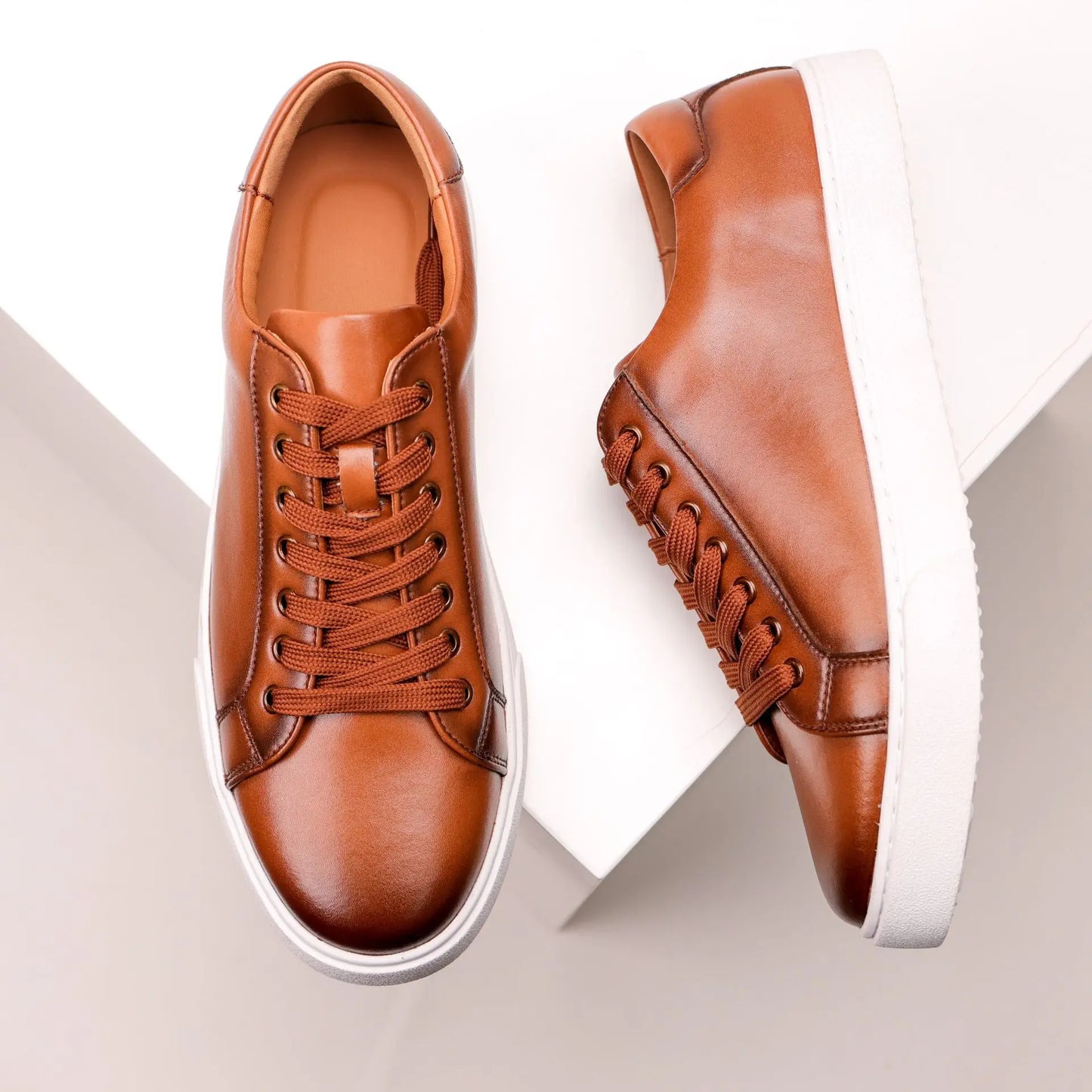 Mens Sneakers Genuine Leather Casual Outdoor Shoes Non-Slip Breathable Luxury Brand Footwear Top Quality Handmade White Shoe Men