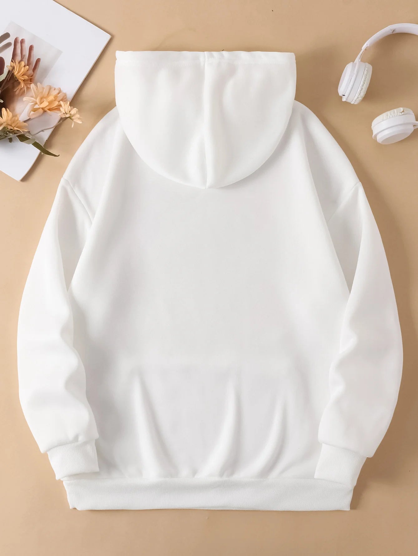 Colorful Floral Pattern Printed Women's Autumn and Winter Round Neck Hoodie Casual Long Sleeved Top Sweatshirt Women's Clothing