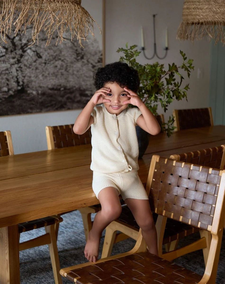 AS SS26 meadow collection pale yellow floral shabbos girls smocking dress pinstripe boys familly match clothes