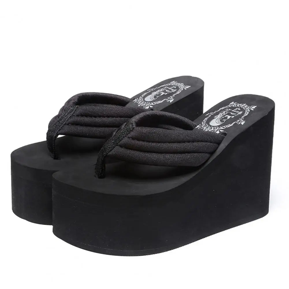 Women's Platform Flip Flops Arch Support Thong Sandals Thick-Sole Slippers Non-slip Flip Flops Thick Sole Footwear Beach Wear