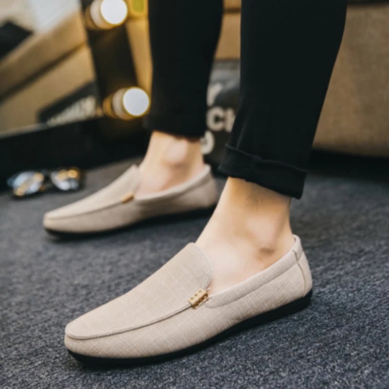 Men's Casual Shoes Soft Sole Loafers High Quality Slip on Sneakers Comfortable Men Driving Shoes Formal Party Flats Plus Size 46