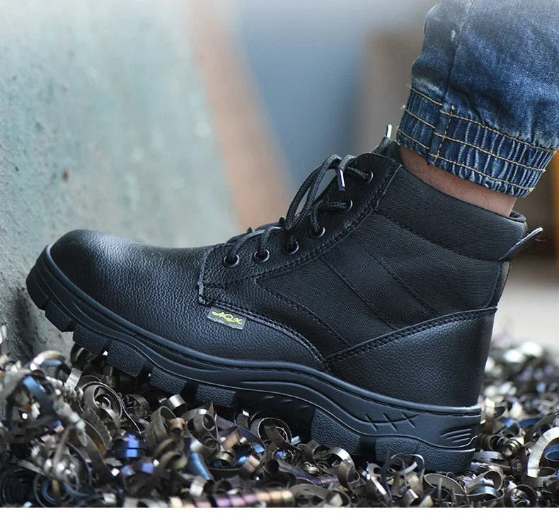 Man Shoes Leather Booties Waterproof Boots for Men Lace Up Ankle Short Barrel Retro Trendy 2025 Sale Offer New Fashion Low Price
