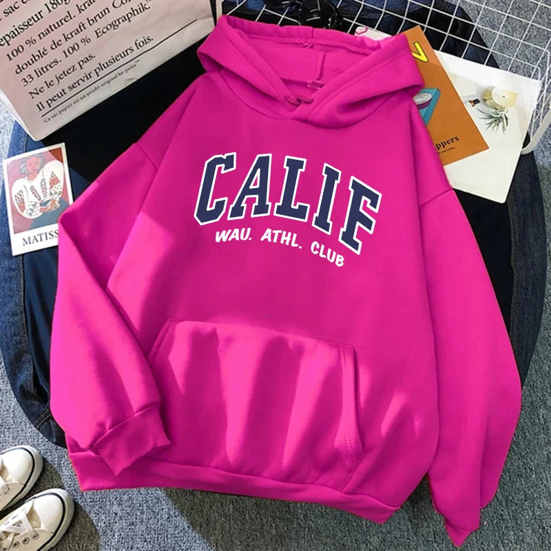 Women Hoodies Oversized Drop shoulder Fashion Loose Fleece Autumn Winter Printed Letter Pullover Aesthetic Sweatshirts 2025 New