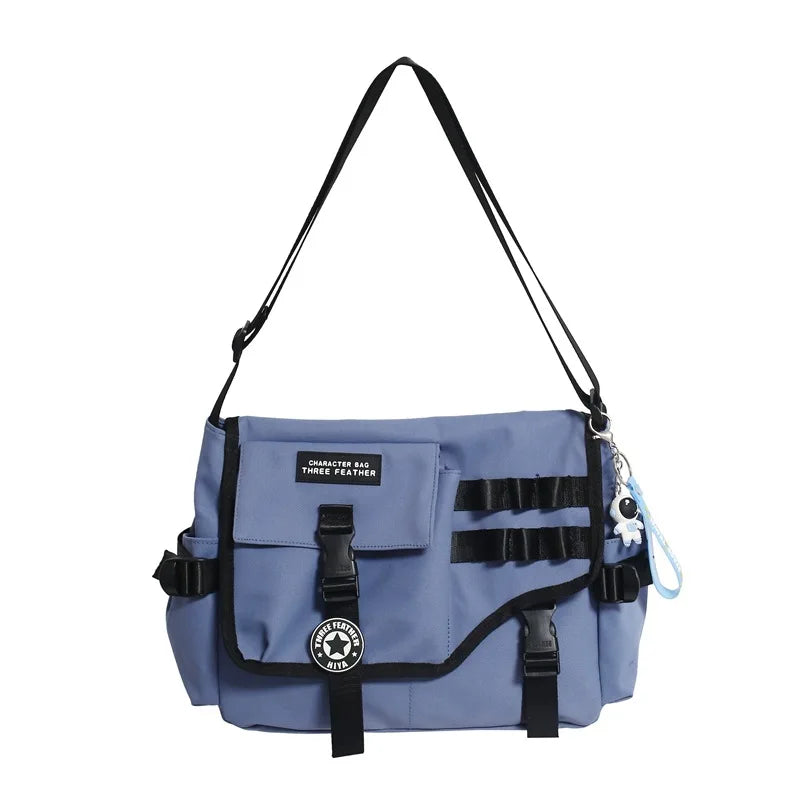 Canvas Crossbody Bags for Women 2023 Nylon Men Postman Student Shoulder Messenger Bag Large Satchel Fashion Bookbag Big Handbags