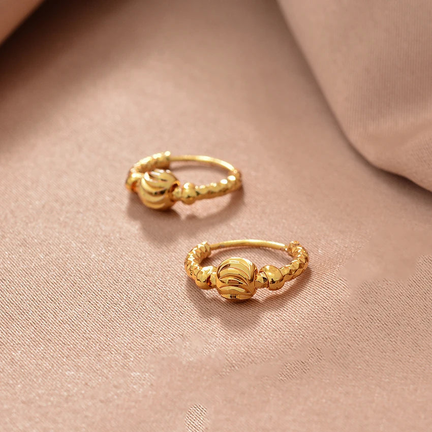 Ethiopian Gold Color Earrings For Woman African Fashion Wedding Bridal Party Wife Earrings Jewelry New