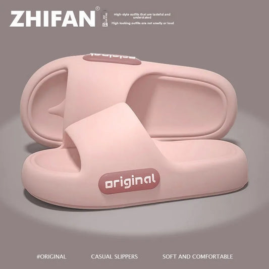 Step on Shit Slippers Female Summer Eva Indoor Home Household Mute Thick-soled Bathroom Non-slip Not Smelly FootMan Sandals.