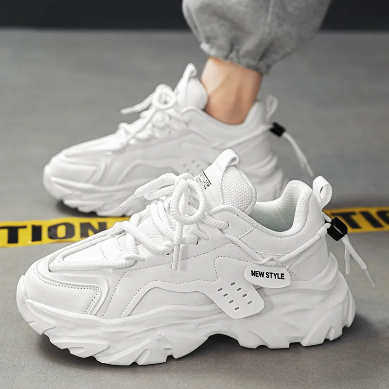 2025 New Men's Luxury Platform Sneakers Fashion Men Running Shoes Increased Breathability Man Shoes Lace Up Zapatillas De Hombre