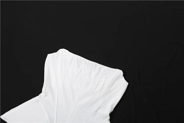 Weird Puss Valentine's Day Strapless Top Women Irregular Low Chest Sexy Hottie Christmas Birthday Party Skinny Clubwear Vest
