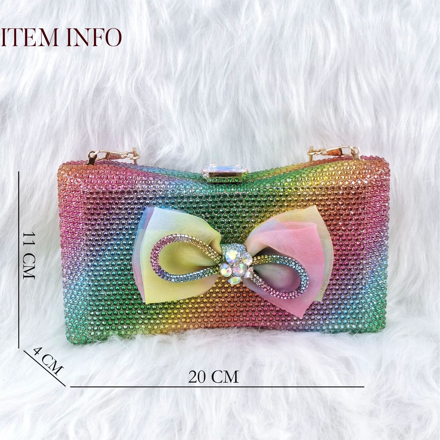 Rhinestone High Heels & Matching Bag Set | Women's Party Pumps