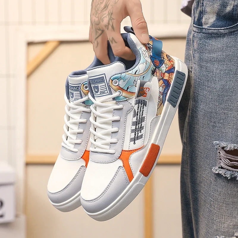 Men Running Shoes High Top Anime Shoes Comfortable Casual Sneakers Men Skateboard Big Size Tenis Masculino Footwear Male