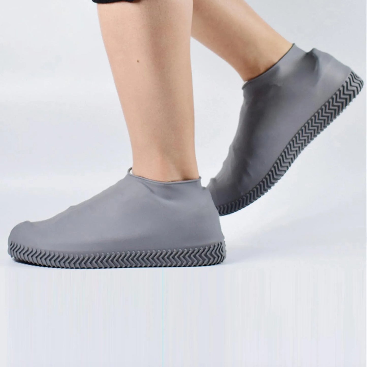 Waterproof Shoe Covers,Non-Slip Water Resistant Overshoes,Thicken Silicone Rubber Rain Shoe Cover Protectors For Kids Men,Women