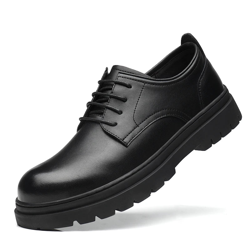 Luxury Leather Male Oxford Shoes Brown Black Mens Dress Shoes New Fashion Round Toe Men's Business Casual Shoes Formal Footwear