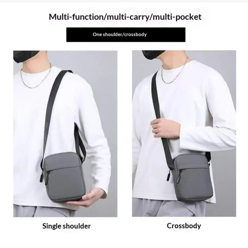 Men's And Women's Single-Shoulder Bags Crossbody Bags Solid-Colored Single-Shoulder Small Bags Lightweight Mobile Phone Bags
