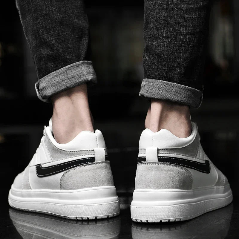 Genuine Leather Height Increasing Elevator Shoes Men Woman Height Increase Shoes 6cm 8cm 10cm Man Sneakers Sport Casual Shoes