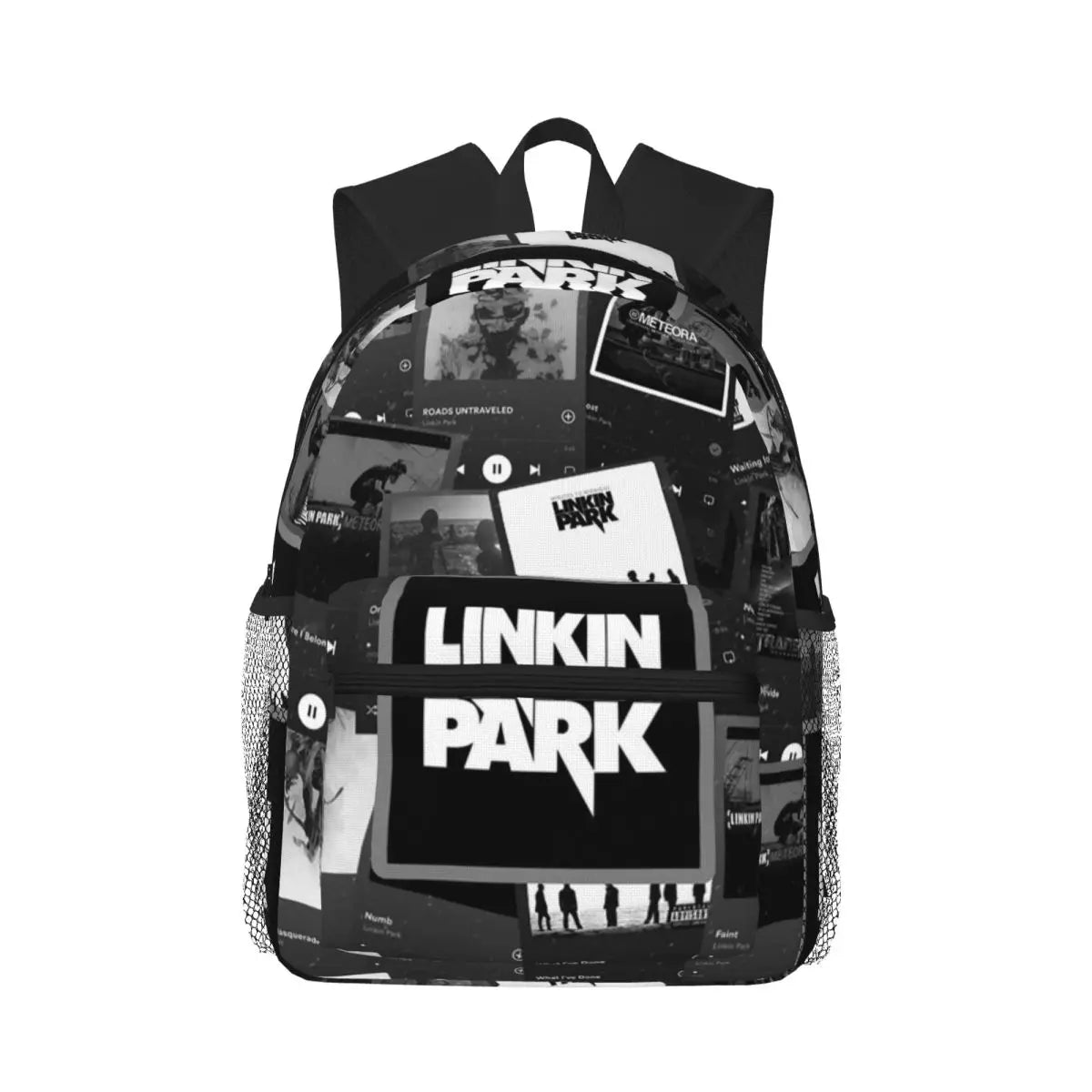 L-Linkin-S P-Park-S Band Student Backpack School Bag Hiking Travel Daypack for Boys Girls Fashion Bookbag Shoulder Bags