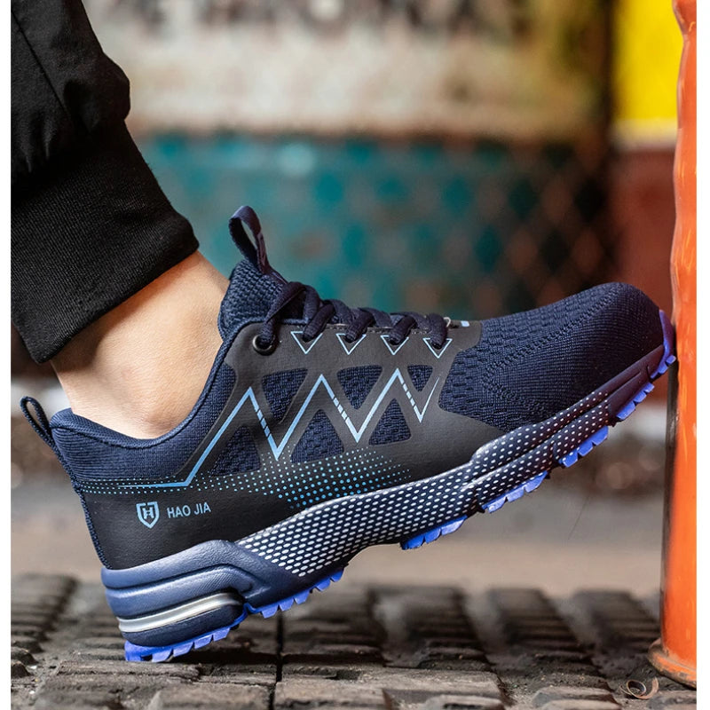 Men's Safety Shoes Anti-Smashing Steel Toe Shoes Indestructible Wear-resistant Men Boots Puncture Proof Work Safety Boots 안전화