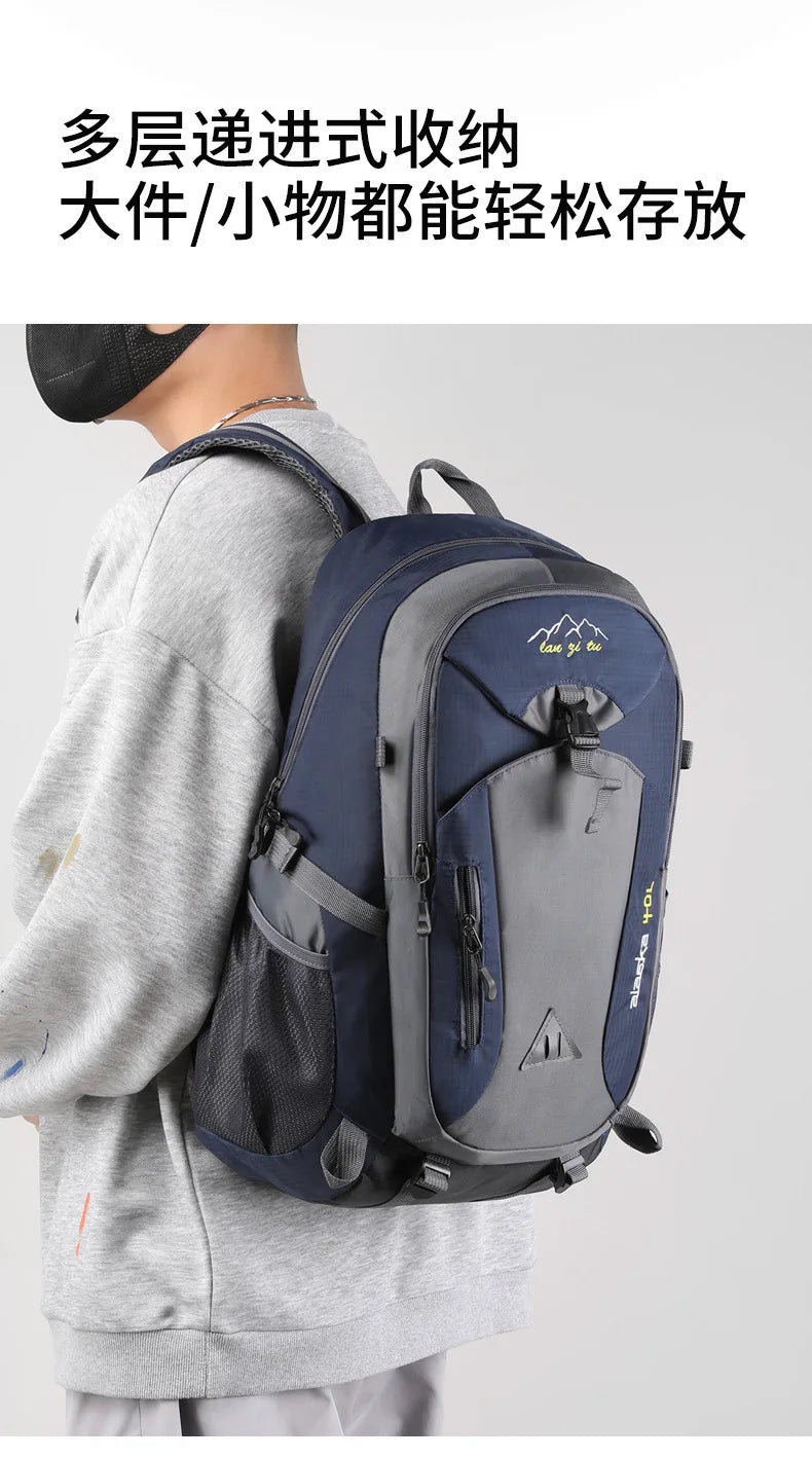 Mountaineering Bag Backpack Men And Women Fashion Computer Backpack Outdoor Travel Bag Junior High Double Shoulder Bags Gifts