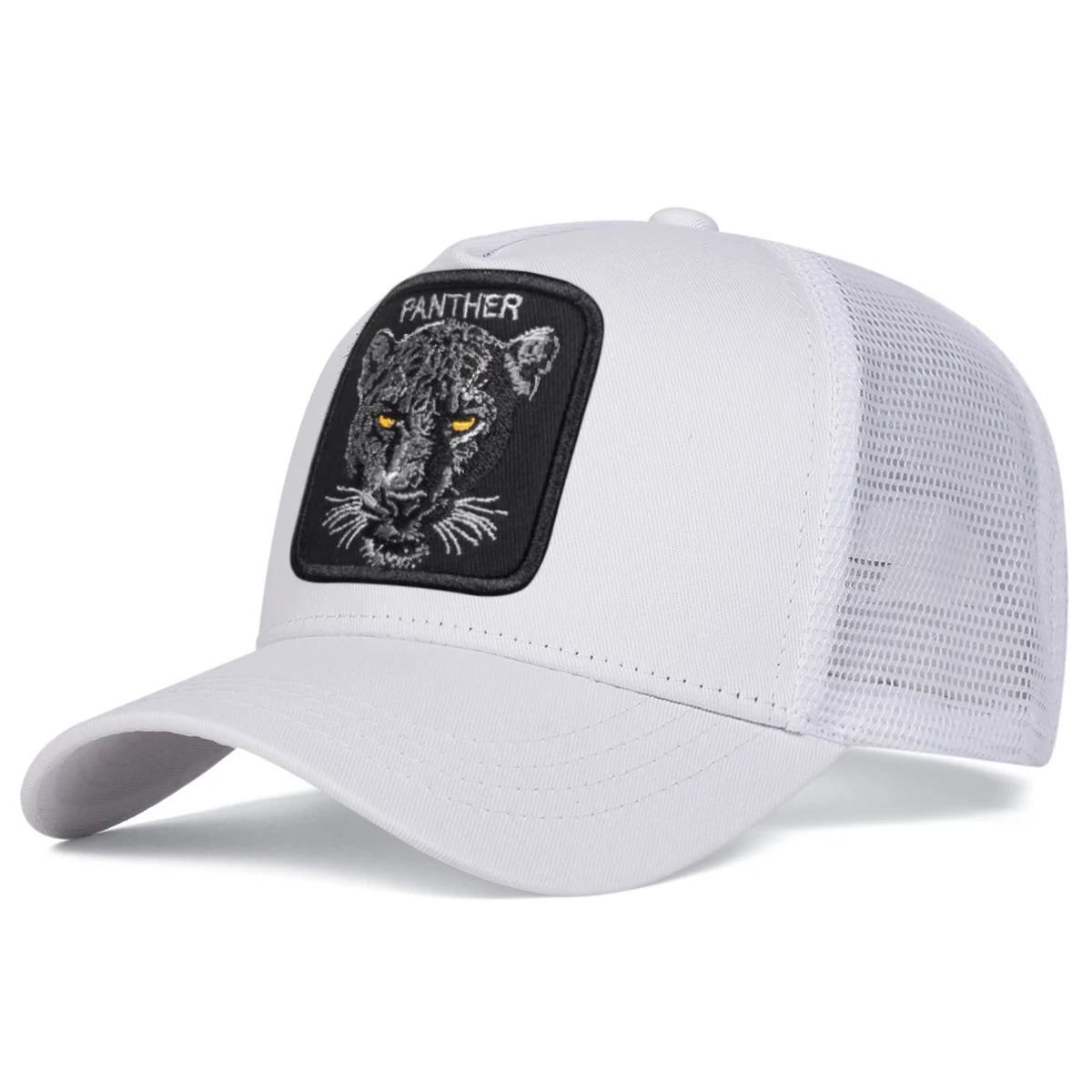 Unisex PANTHER Embroidery Baseball Net Caps Spring and Summer Outdoor Adjustable Casual Hats Sunscreen Hat BAZAARHUBO