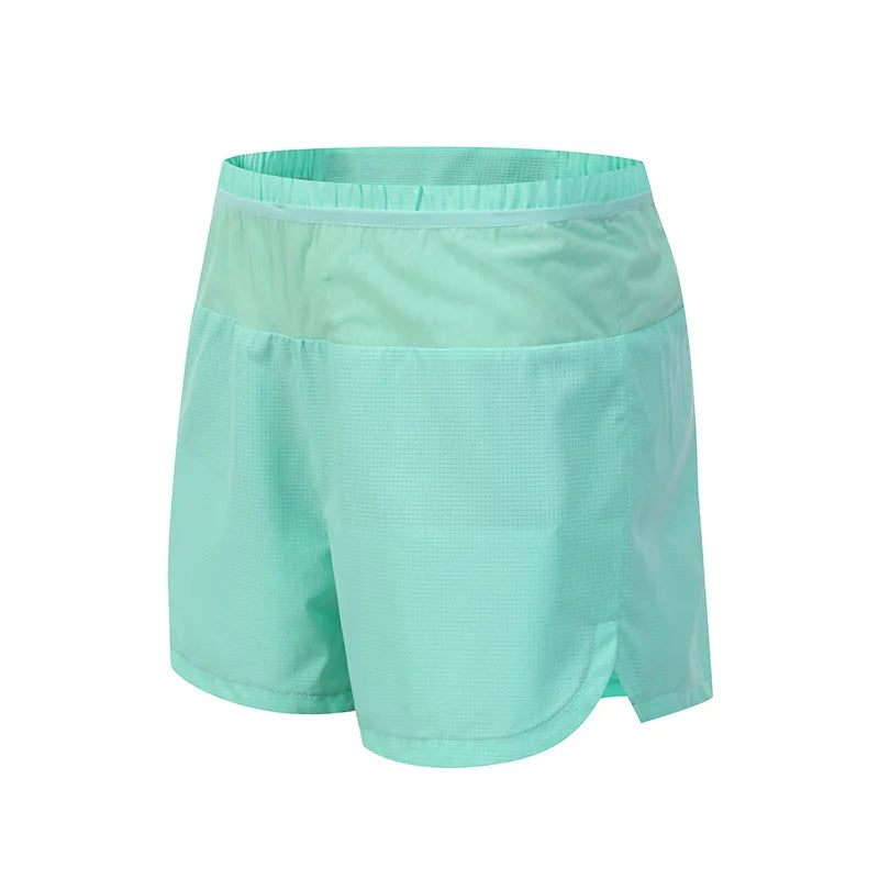 Men's Sports Shorts Quick Drying Fitness Professional Marathon Training Double-layer Three-quarters Running Shorts