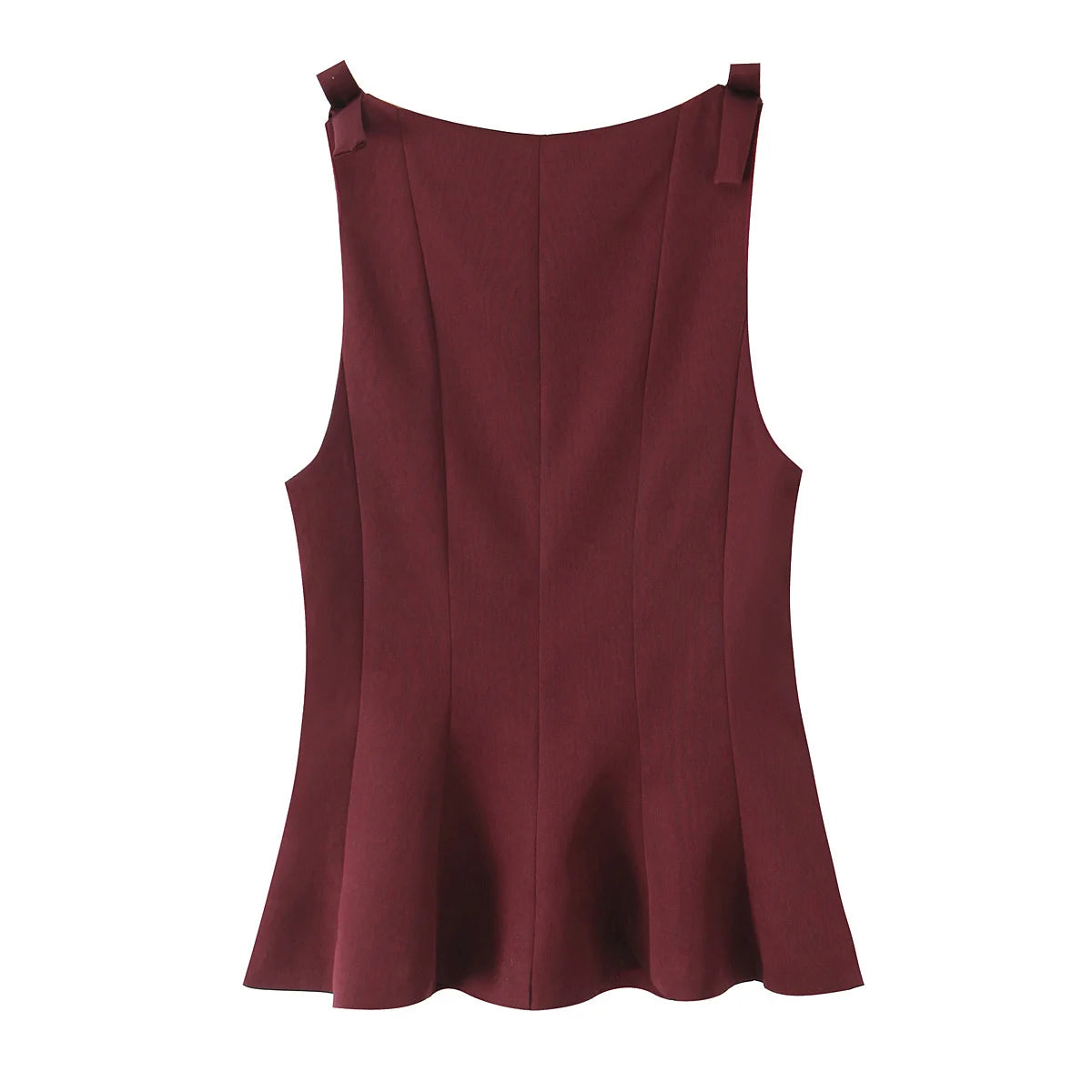 HH Female Summer Streetwear Style Sexy Top O-Neck Solid Sleeveless Bow Decorate Zipper Women's New Fashion Tops 2 Color