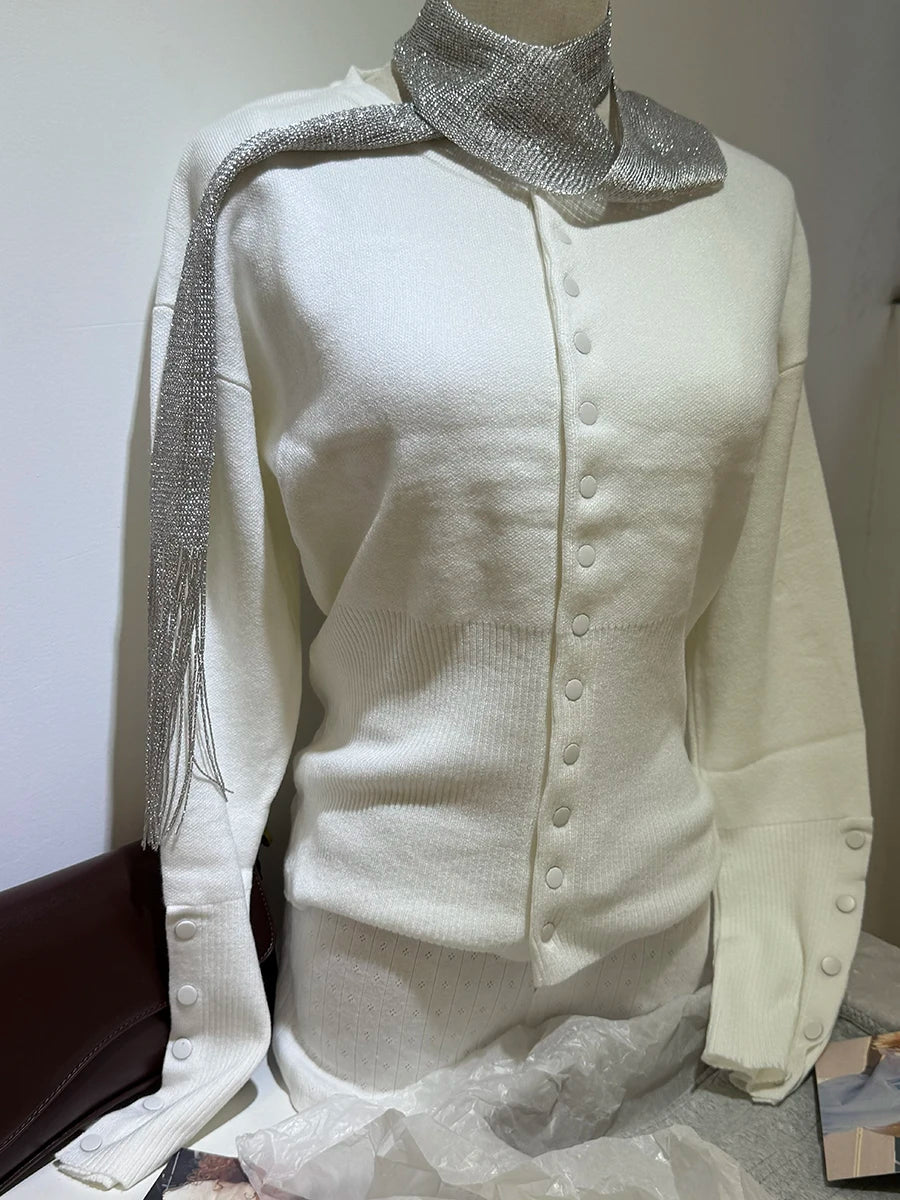 Pink Twist Cotton Long Sleeve Knitted Cardigan Women Simple Button Casual Preppy Style Jumper Sweet Cute Simple Sweater Top New