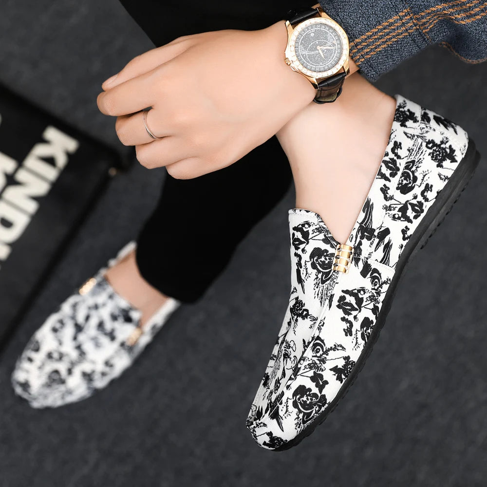 2026 Summer New Arrival Men's Chinese-Style Casual Shoes Minimalist Chinese-Style Loafers Retro-Chic Driving Shoes Work Shoes