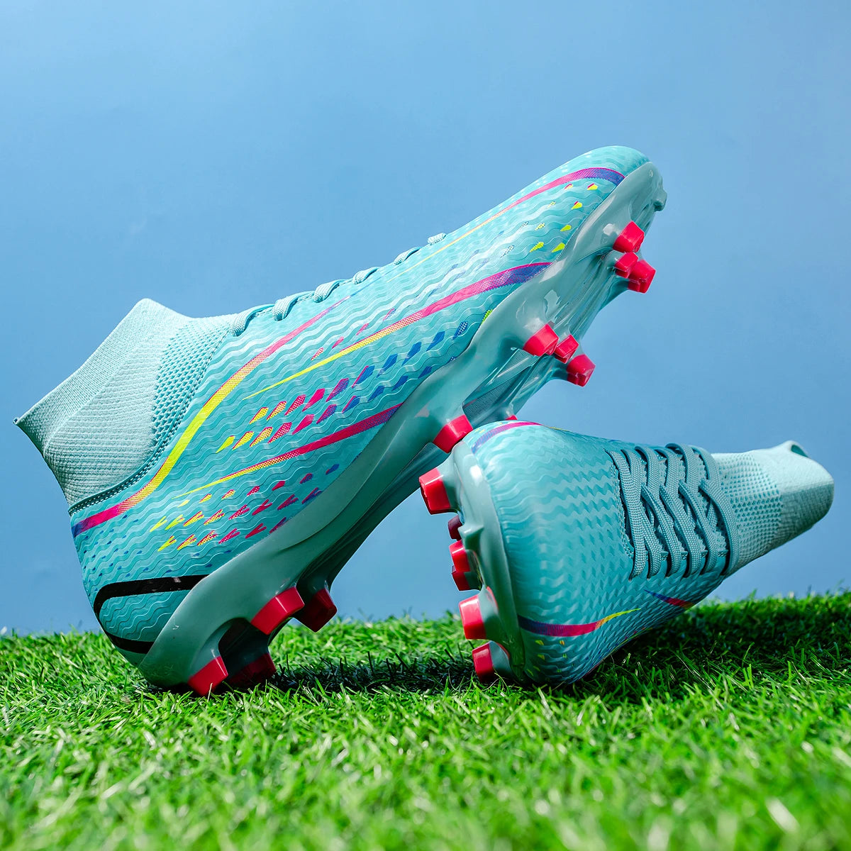 Elite AG/FG Soccer Boots, Carbon Fiber Speed Plate, Premium PU Upper, TPU Long Studs, Designed for Elite-level Performance on N
