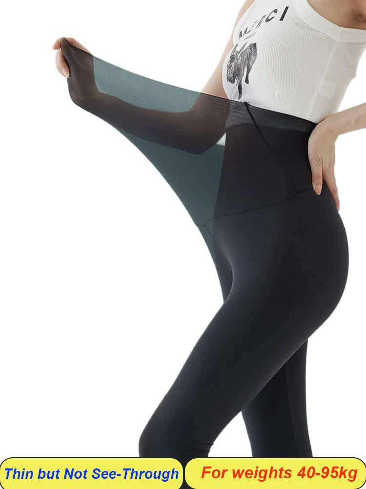 Plus Size Biker Shorts for Women Summer Thin Ice Silk Invisible Yoga Shorts Tummy Control Slimming Shorts Capri Pants 5/9 Length
