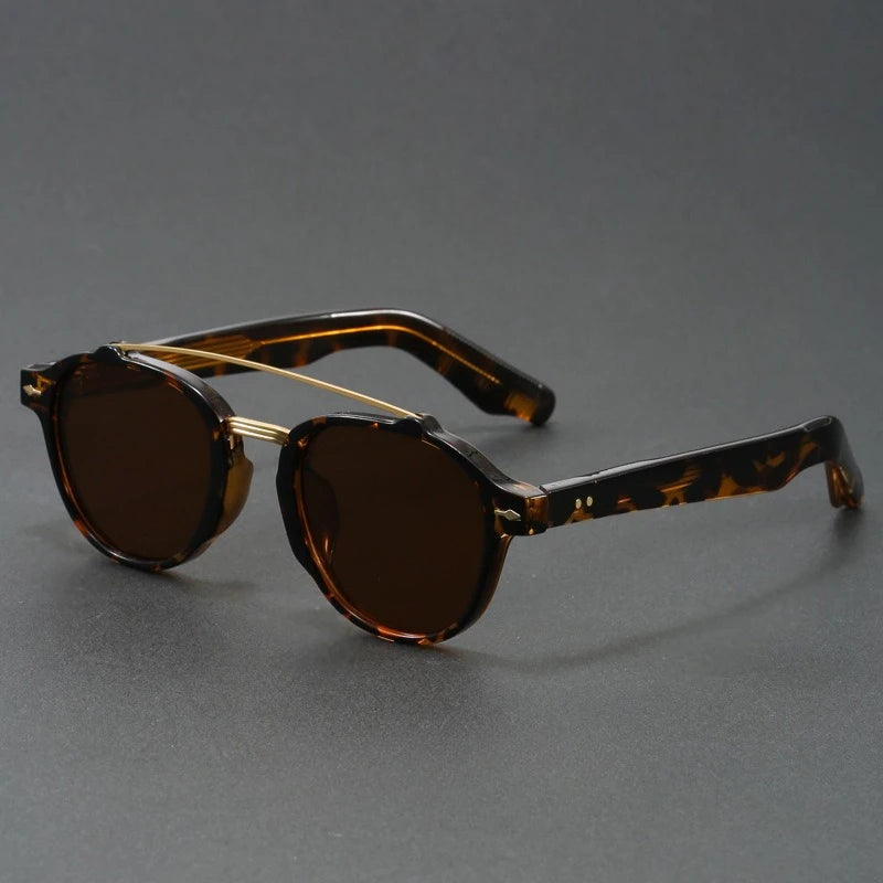 High-end Quality Sunglasses Men Women Korean Style Retro Sun Glasses for Women Thick TR90 Frame Luxury Brand Design Fake Glasses BAZAARHUBO