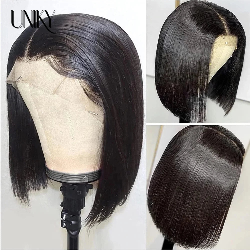 Burgundy HD Transparent Lace Front Human Hair Wigs 99J Red Straight 13x4 Lace Front Wig For Women  4x4 Lace Closure Straight wig