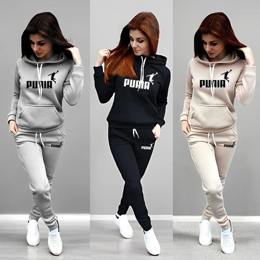 Women's Hoodie & Jogger Tracksuit Set