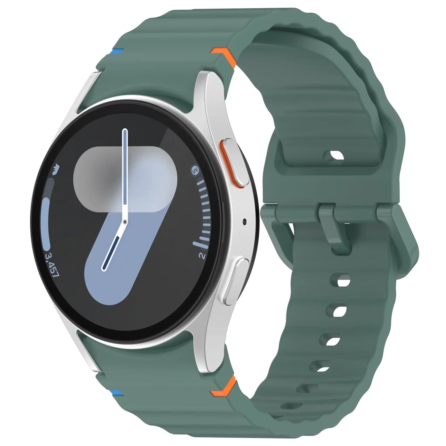 Silicone Strap for Samsung Galaxy Watch 7 6 5 4 44mm 40mm Original No Gaps Sports Band Accessories for 6/4 Classic 47mm 46mm43mm