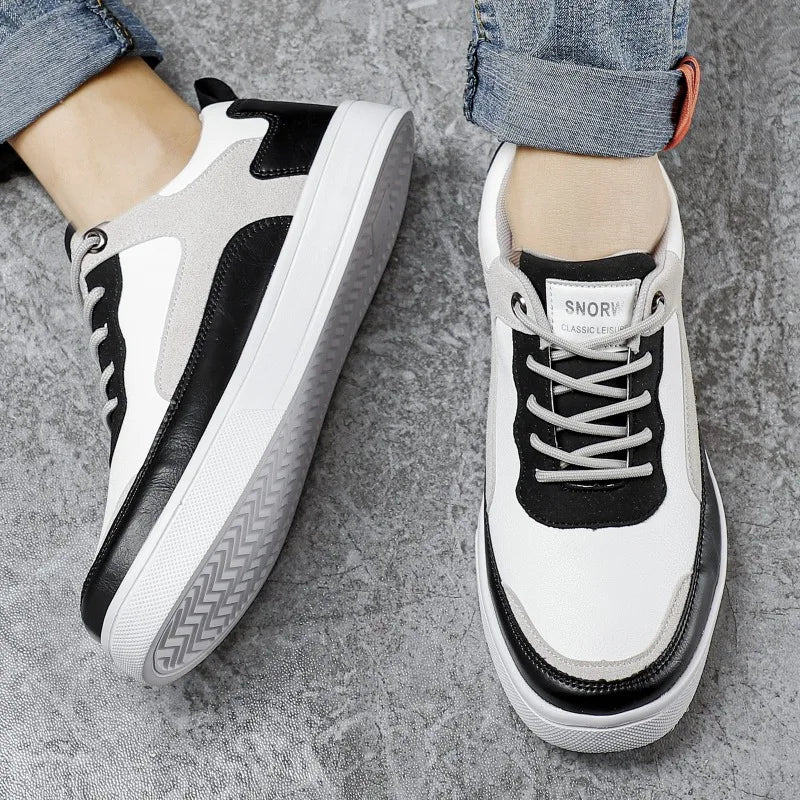 Trend Men's Casual Sneakers Lightweight Flat Shoes Comfortable Non Slip Running Shoes Soft Sole Vulcanized Shoes for Men Zapatos