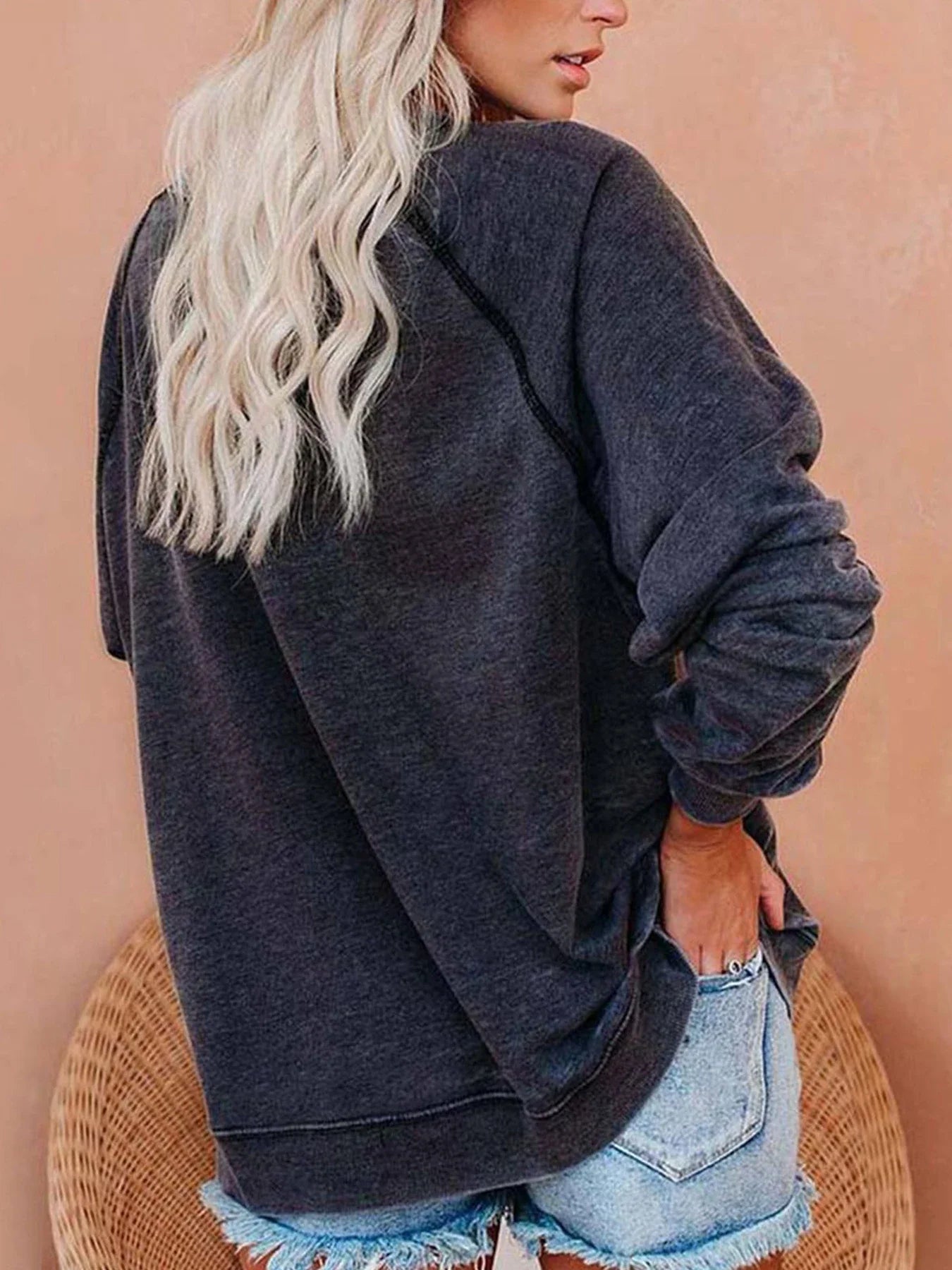Stars Hollow Fashion Autumn Garden Print Women Sweatshirt Long Sleeve raglan Shoulder Casual Top Women Clothes for Fall & Winter