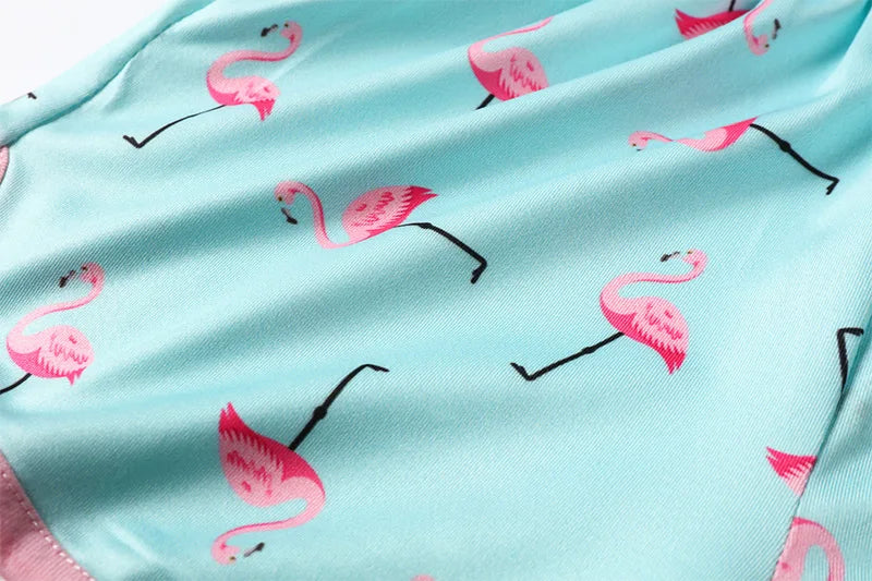 Children's Summer Casual Clothing Baby Girls Animals Printed Pink T-Shirts+Shorts Two-Piece For Kids Pajamas Set Home Wear Suits