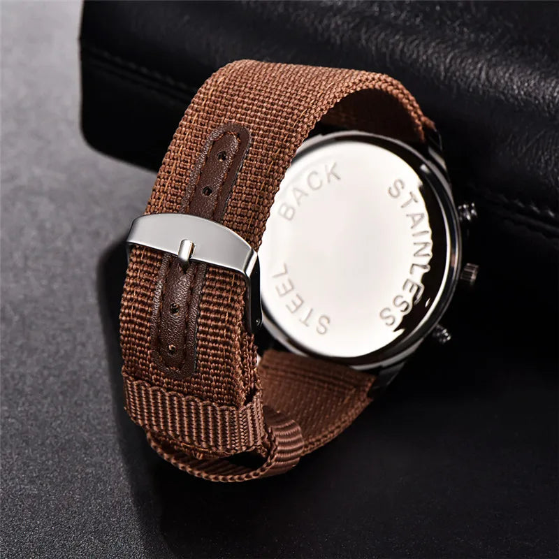 XINEW Cheap Brand Watches For Men Students Fashion Simple Leather Band Army Sports Date Quartz Watch Relogios Masculinos 2024